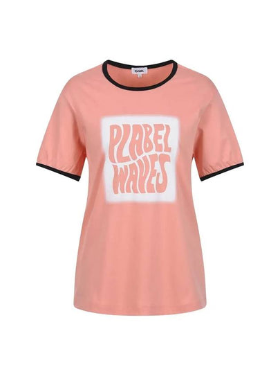 Wave color combination T-shirt MW3ME275CRL - P_LABEL - BALAAN 2