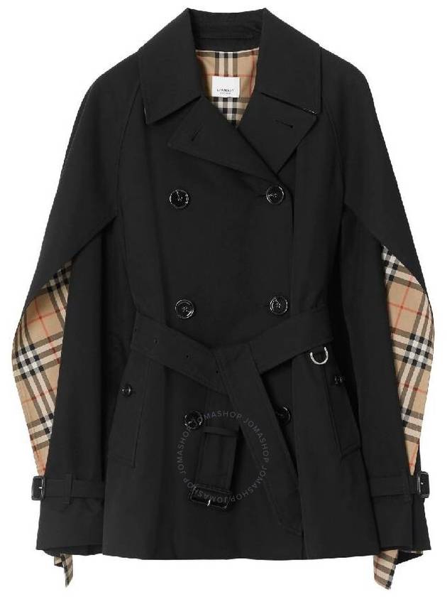 Tropical Gabardine Trench Jacket Black - BURBERRY - BALAAN 2