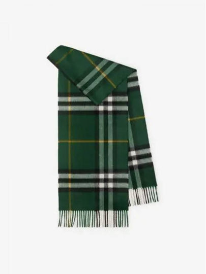 Check Cashmere Scarf Green - BURBERRY - BALAAN 2