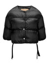 SEICO Button Crop Padded Jacket Black - MAX MARA - BALAAN 2