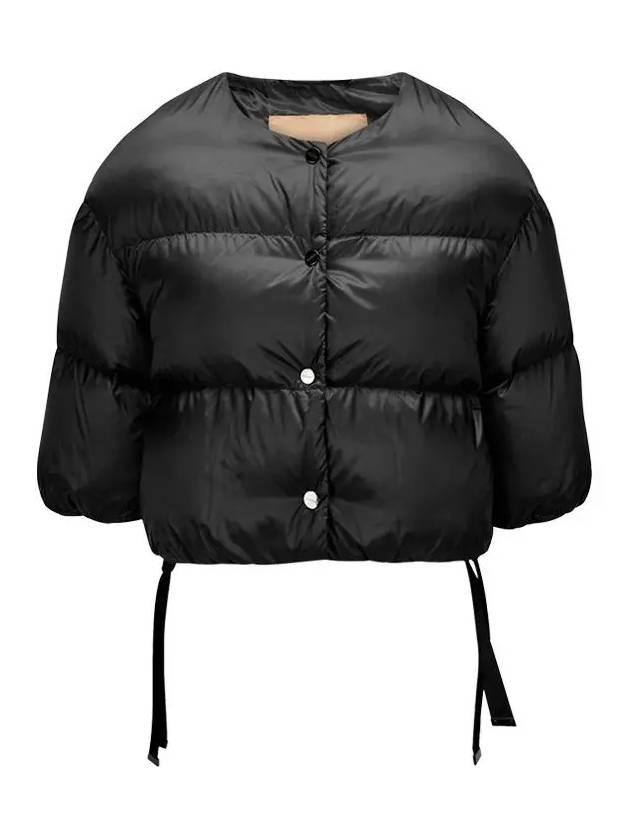 SEICO Button Crop Padded Jacket Black - MAX MARA - BALAAN 2