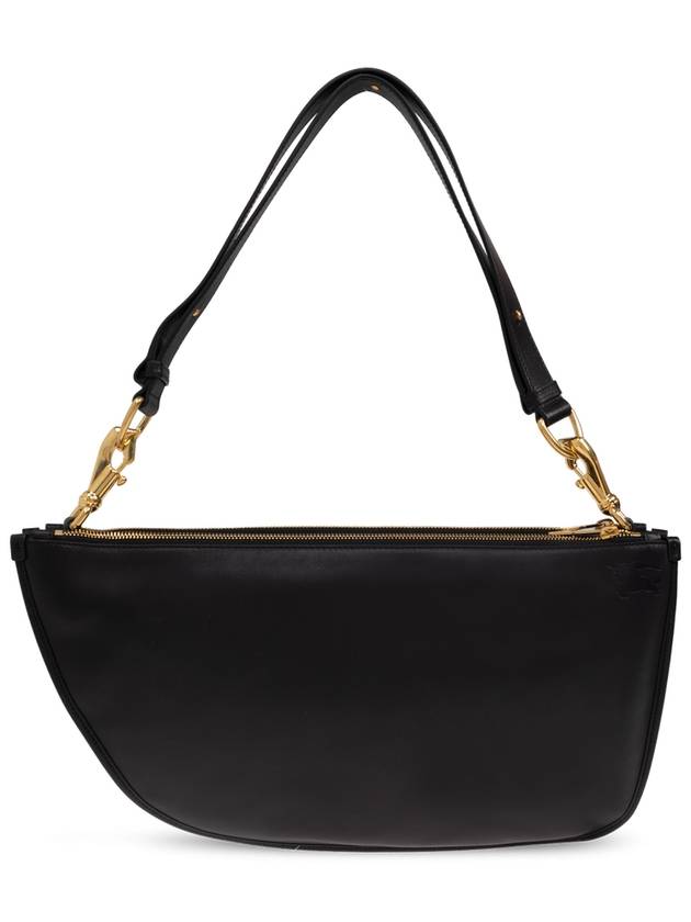 Shield Twin Leather Shoulder Bag Black - BURBERRY - BALAAN 4