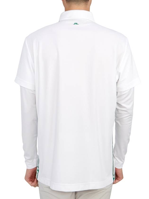 Men's Liam Regular Fit Long Sleeve PK Shirt White - J.LINDEBERG - BALAAN 5