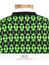 Wool Jacquard V-neck Knit Vest Green - AMI - BALAAN 8