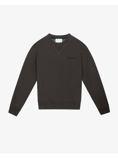 Mikis Embroidery Logo Sweatshirt Faded Black - ISABEL MARANT - BALAAN 2