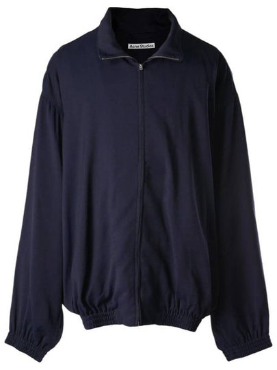 Fluid Logo Print Track Jacket Navy - ACNE STUDIOS - BALAAN 2