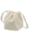 Dumpling Mini Drawstring Lambskin Leather Cross Bag Light Green - JIL SANDER - BALAAN 2