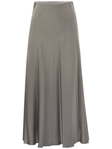 Satin effect long skirt - HERNO - BALAAN 1