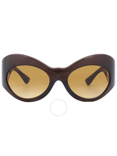 Versace Yellow Gradient Brown Irregular Ladies Sunglasses VE4462 54462L 58 - VERSACE - BALAAN 1