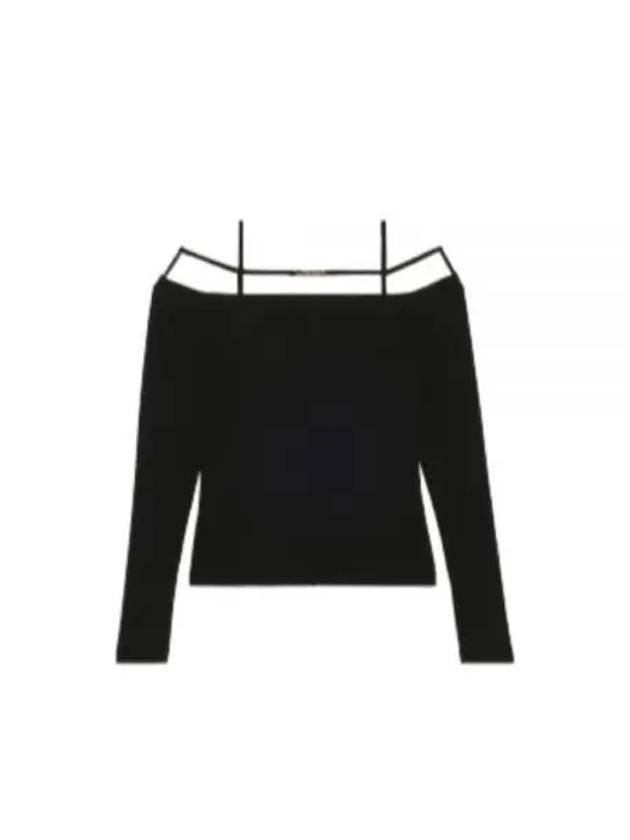 Women's Sierra Signature Long Sleeve T-Shirt Black - JACQUEMUS - BALAAN 2