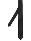 Men's All-Over Jacquard Monogram Silk Tie Black - SAINT LAURENT - BALAAN 9