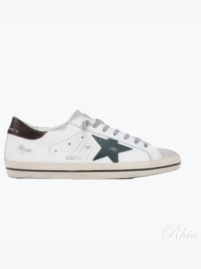 Superstar Brown Tab Low Top Sneakers White - GOLDEN GOOSE - BALAAN 2