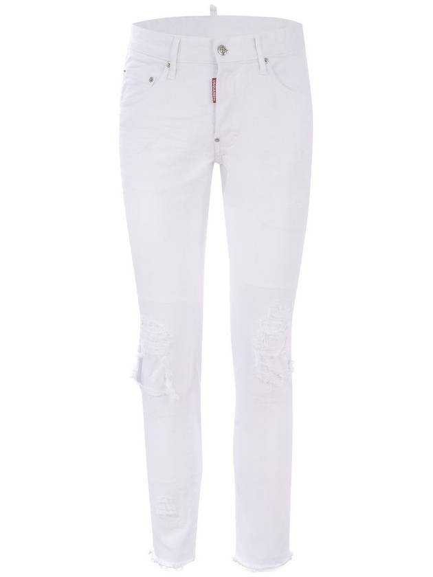 Men's Stretch Skater Jeans White - DSQUARED2 - BALAAN 3