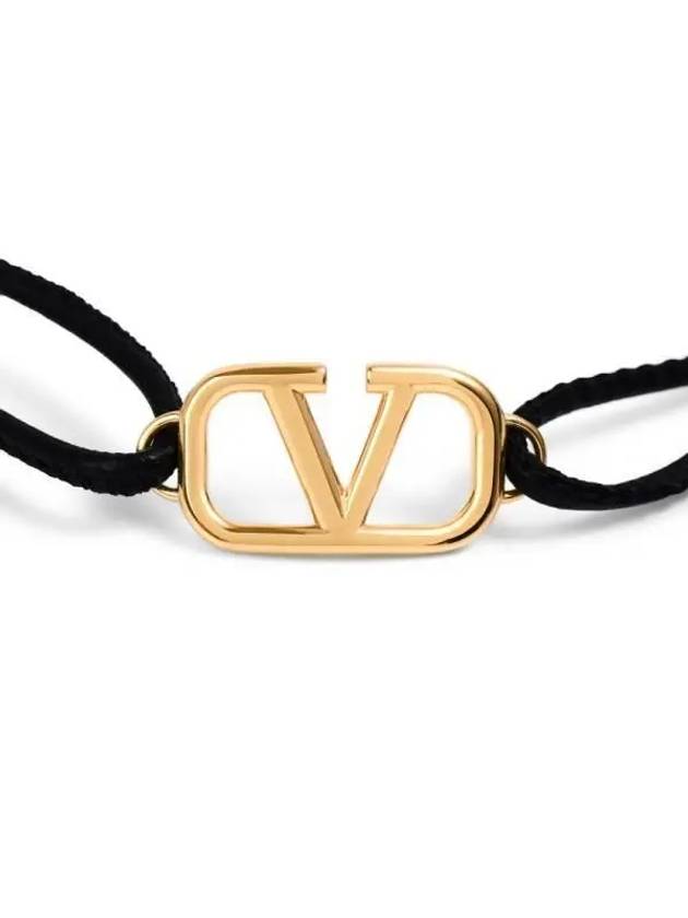 Valentino 4Y2J0Q15 GTQ 0NO J0Q15 Garavani V logo leather bracelet - RED VALENTINO - BALAAN 4