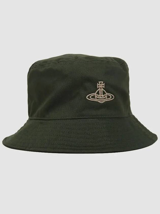 Logo Cotton Bucket Hat Olive - VIVIENNE WESTWOOD - BALAAN 2