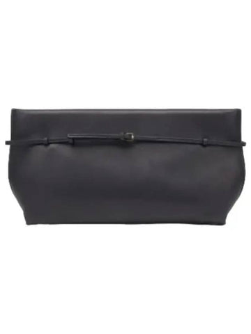 Sienna leather slim clutch bag black - THE ROW - BALAAN 1