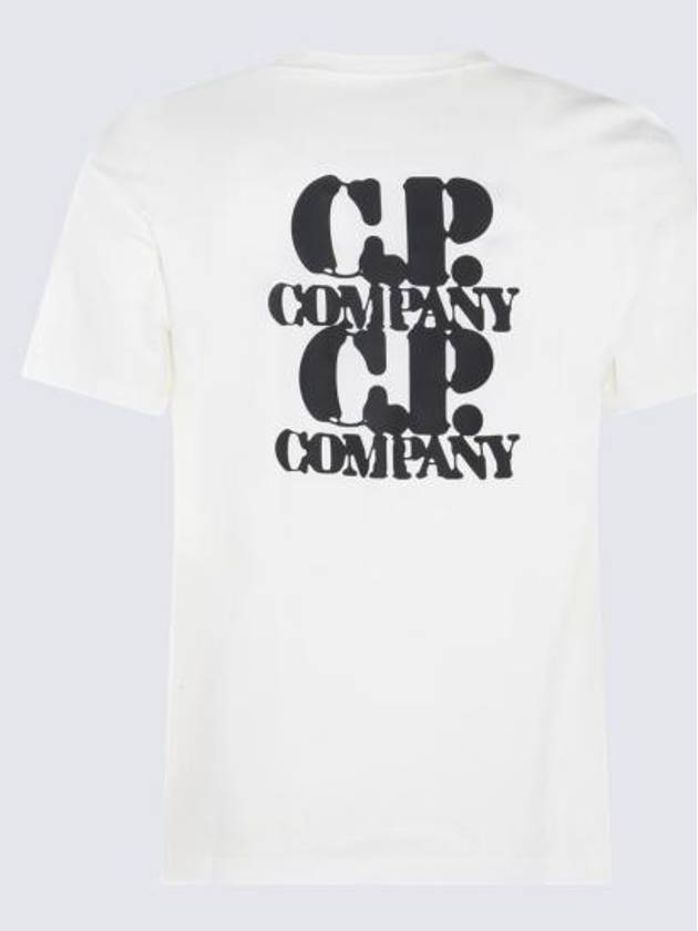 30/1 Jersey Graphic Short Sleeve T-Shirt White - CP COMPANY - BALAAN 3