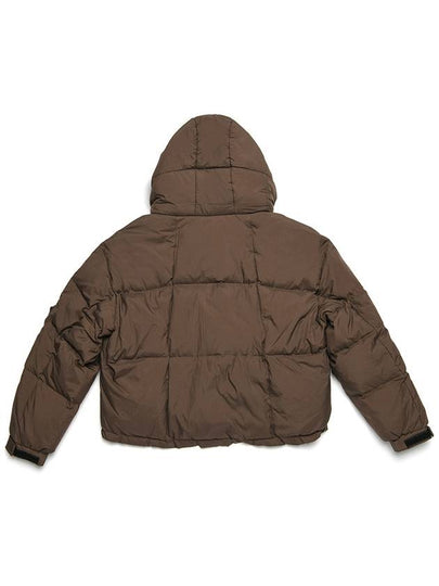 Doyou Know MC Women s Anorak Hooded Crop Crinkle Brown Down Jacket DO6242JP19 1 - DOYOUKNOWMC GOLF WEAR - BALAAN 2