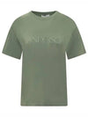 Embroidery Logo Cotton Short Sleeve T-Shirt Green - JW ANDERSON - BALAAN 2