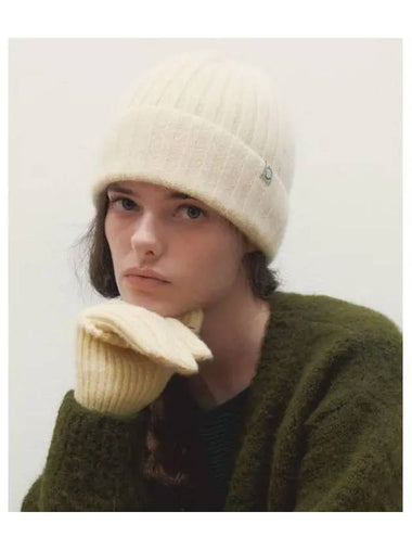 SOFT ANGORA BEANIE HONEY BUTTER - BENSIMON - BALAAN 1