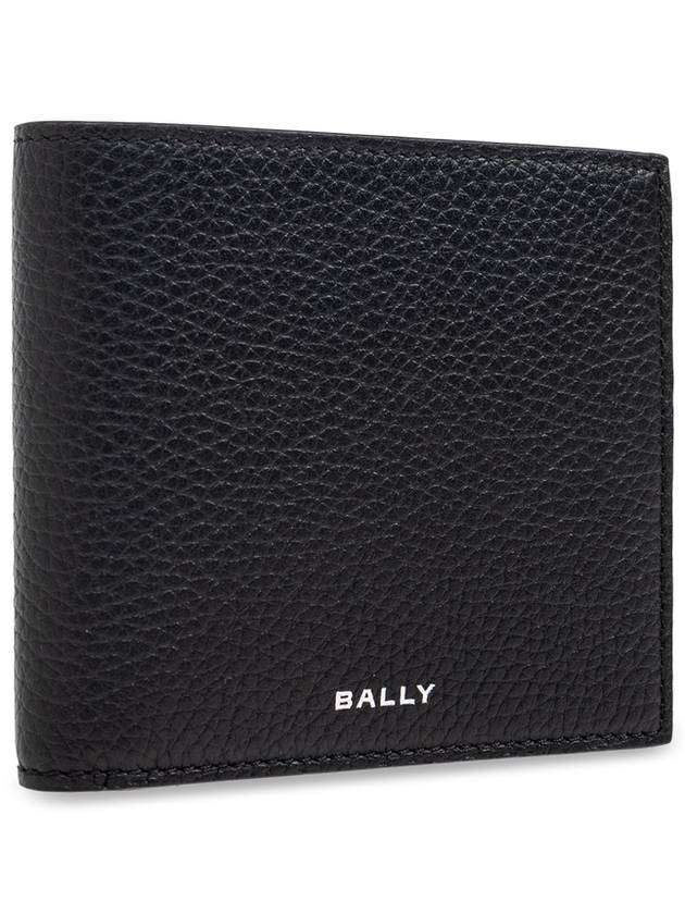 Bally Leather Wallet With Logo, Men's, Black - BALLY - BALAAN 4