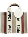 Linen Woody Tote Bag Small CHC22AS397 - CHLOE - BALAAN 2