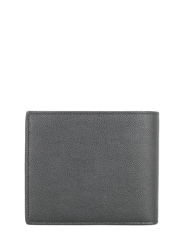 Cassandre  Leather Half Wallet Black - SAINT LAURENT - BALAAN 3