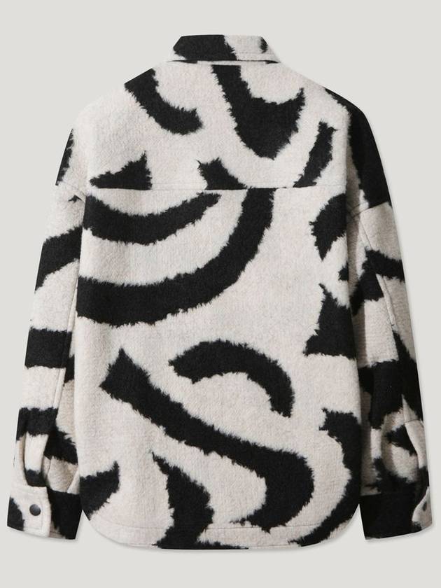 Zebra pattern wool overshirt - IRO - BALAAN 4