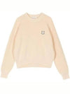 Bold Fox Head Patch Comfort Knit Top Beige - MAISON KITSUNE - BALAAN 2