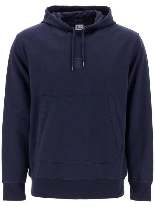 SN Blue hooded sweatshirt in stretch jersey 17CLSS033A 006452W 897 - CP COMPANY - BALAAN 1