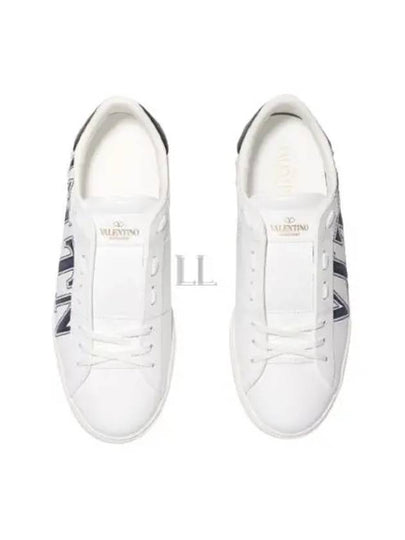 VLTN Leather Low-Top Sneakers White - VALENTINO - BALAAN 2