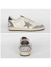 Ball Star Leather Low Top Sneakers Grey White - GOLDEN GOOSE - BALAAN 4