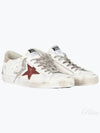 Superstar Leather Low Top Sneakers Red White - GOLDEN GOOSE - BALAAN 2