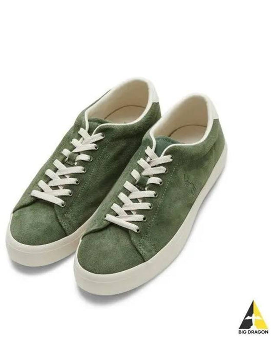 Longwood suede sneakers green - POLO RALPH LAUREN - BALAAN 1