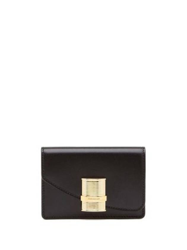 Fiamma Card Wallet Black - SALVATORE FERRAGAMO - BALAAN 1