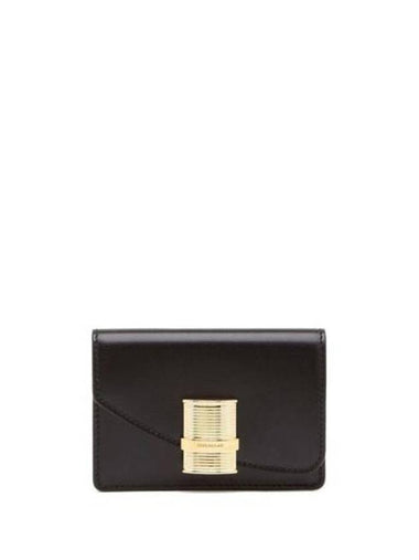 Fiamma Card Wallet Black - SALVATORE FERRAGAMO - BALAAN 1