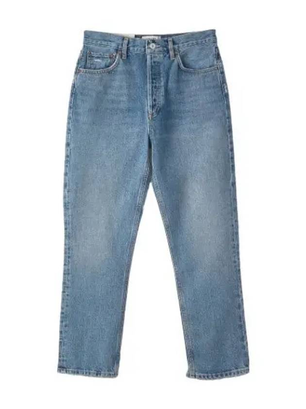 A Goldie Riley high rise cropped denim pants medium indigo jeans - AGOLDE - BALAAN 1