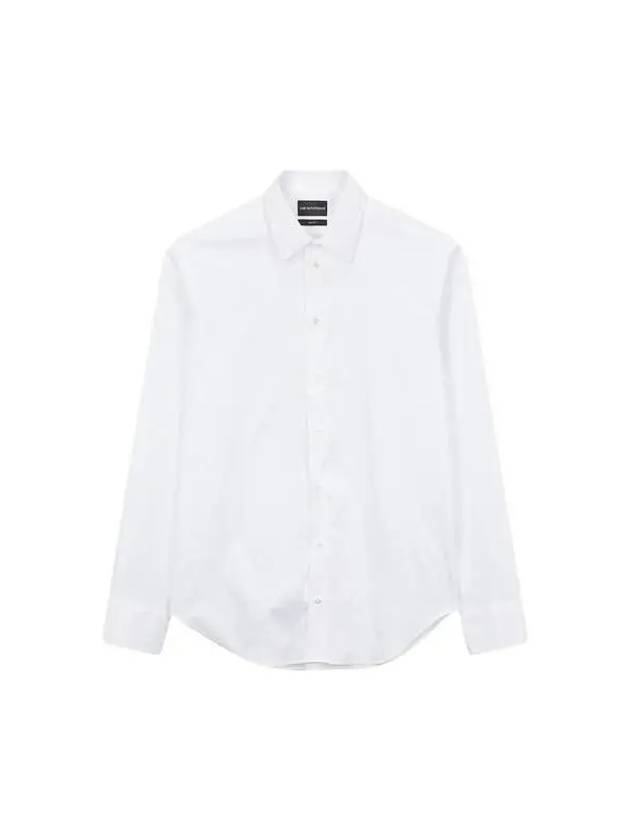 Men s Slim Fit Stretch Shirt White 270640 - EMPORIO ARMANI - BALAAN 1