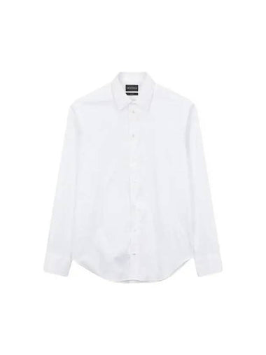 Men s Slim Fit Stretch Shirt White 270640 - EMPORIO ARMANI - BALAAN 1