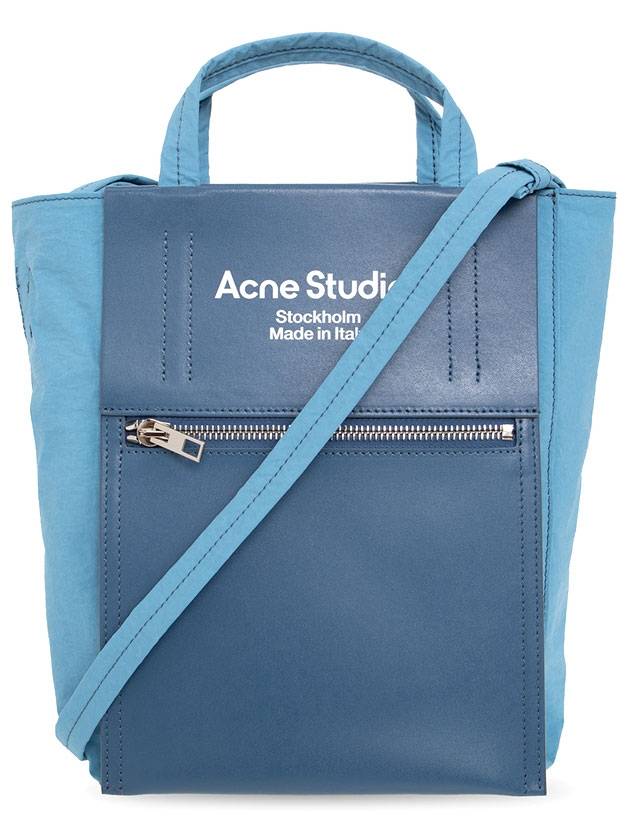 Logo Papery Nylon Tote Bag Blue - ACNE STUDIOS - BALAAN 1