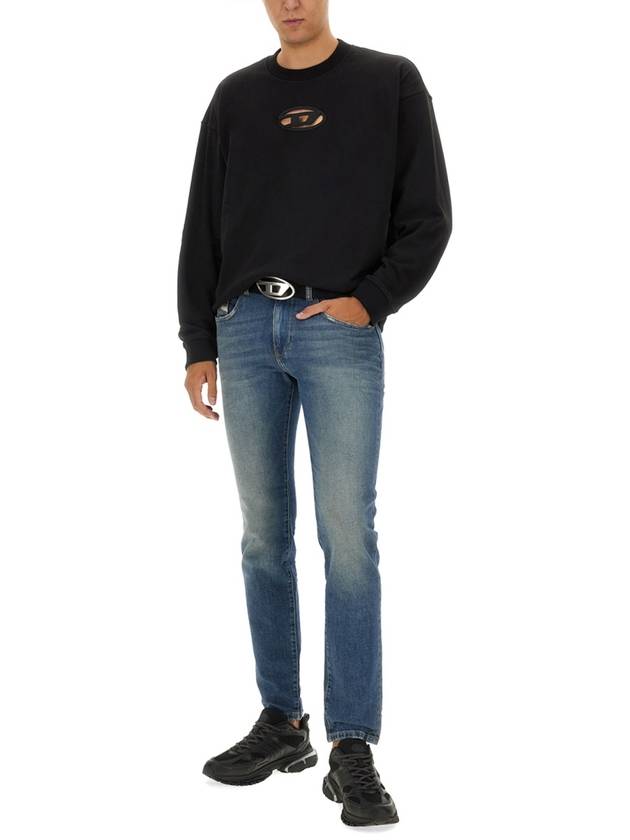 S Boxt OD Cut Out Oval D Logo Sweatshirt Black - DIESEL - BALAAN 3