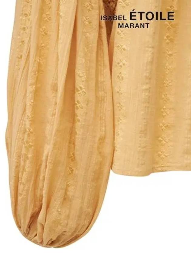 Women's Jessie Puff Sleeve Blouse Honey - ISABEL MARANT ETOILE - BALAAN.