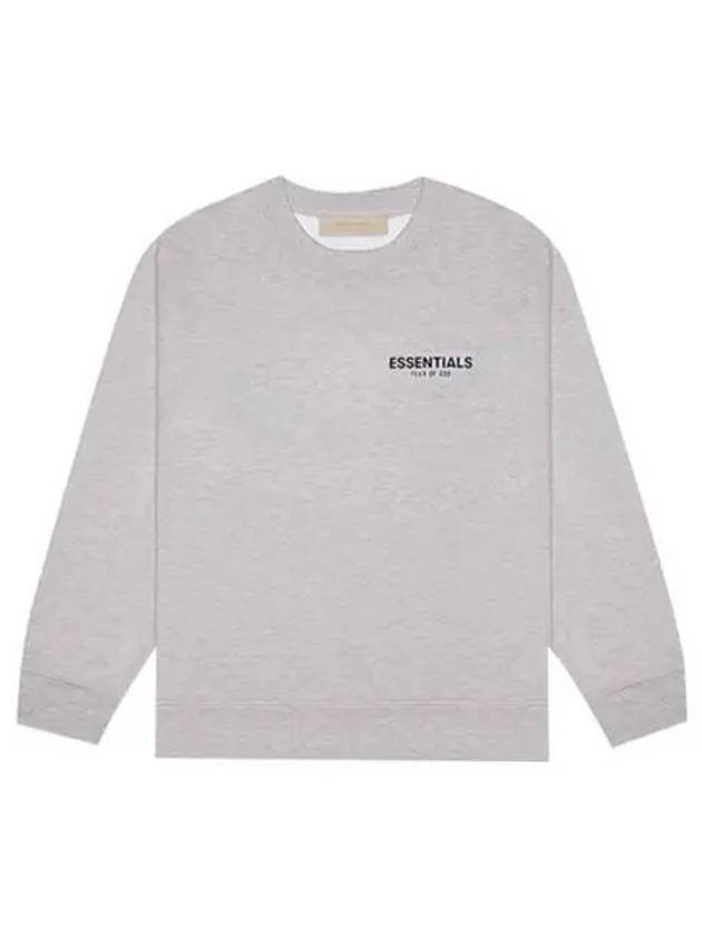 192BT212123F 462 Essential Logo Patch Crew Neck Sweatshirt Dark Oatmeal Men s TLS 270430 - FEAR OF GOD - BALAAN 1