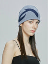 Piercing x-ray logo knit beanie sky blue - S SY - BALAAN 7