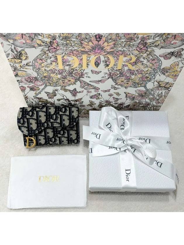 Oblique Saddle Card Wallet S5611CTZQ - DIOR - BALAAN 7