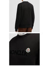 Logo Patch Sweatshirt Black - MONCLER - BALAAN 6