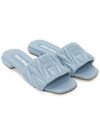 Materasse Nappa Leather Slippers Sky Blue - MIU MIU - BALAAN 4