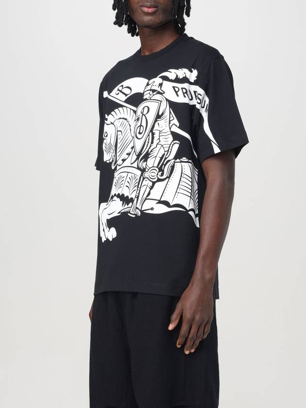 EKD Print Cotton Short Sleeve T-Shirt Black - BURBERRY - BALAAN 5