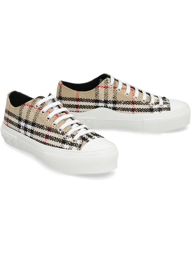 Vintage Check Boucle Low Top Sneakers Beige - BURBERRY - BALAAN 3