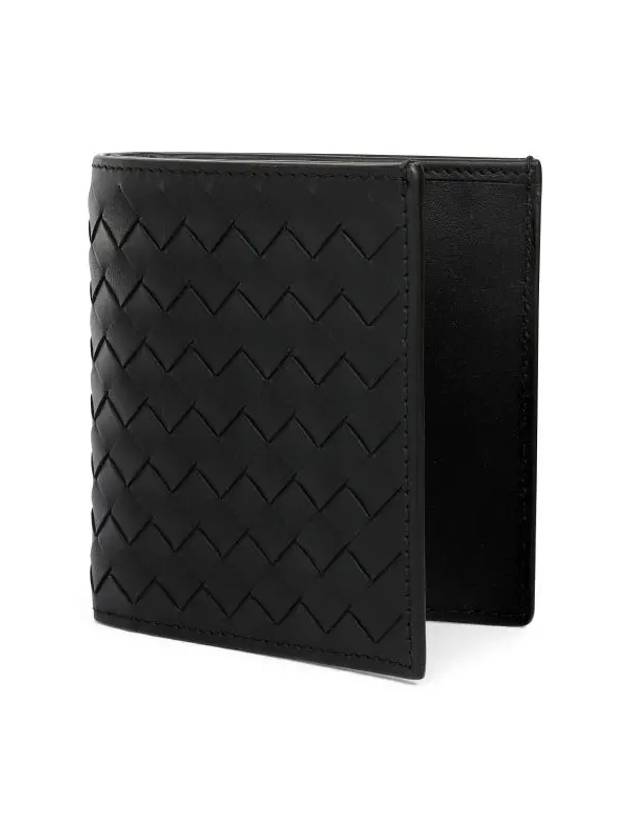 Intrecciato Small Folder Half Wallet Black - BOTTEGA VENETA - BALAAN 5